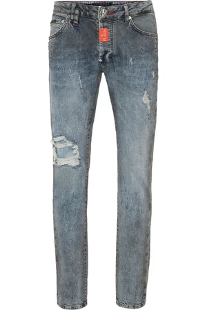 Philipp Plein Distressed-effect jeans