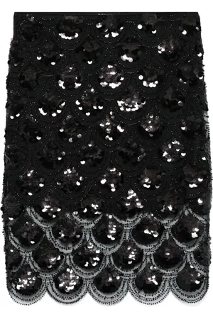 ROTATE Sequinned pencil skirt