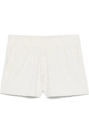 OFF-WHITE Flocked-logo shorts