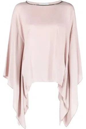 Fabiana Filippi Draped-sleeve blouse