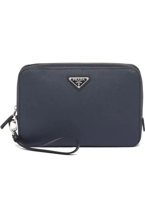 Prada Saffiano leather clutch bag