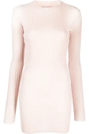 Ludovic De Saint Sernin Pleated long-sleeved minidress