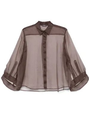 PESERICO SIGN Semi-sheer shirt