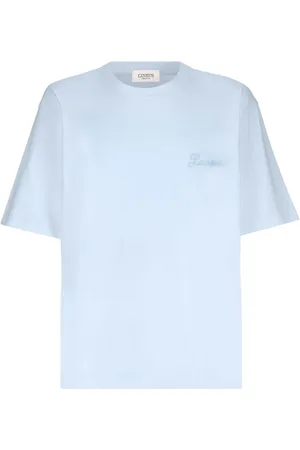 LANEUS Logo-embroidered T-shirt
