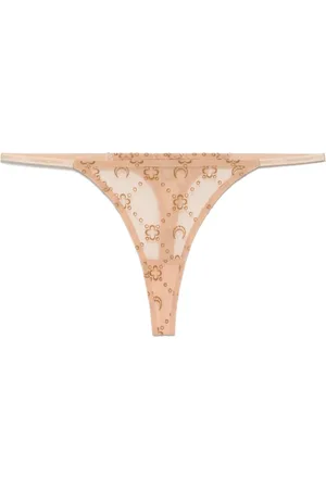 Marine Serre Mesh flock thong