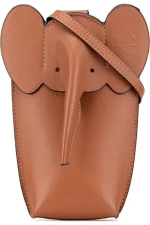 Loewe 2023 Leather Elephant Pocket crossbody bag