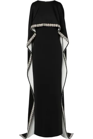 Roland Mouret Embellished cape gown