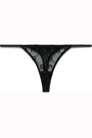 Marine Serre Mesh flock thong