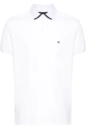 Tommy Hilfiger Logo-embroidered piqué polo shirt