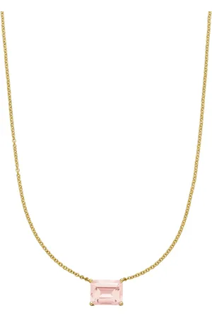 VEYNOU 14kt yellow Rosie morganite necklace