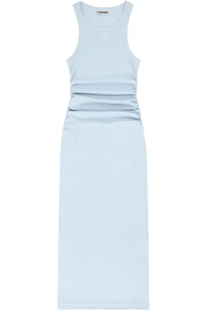 Ganni Ribbed maxi tank dress
