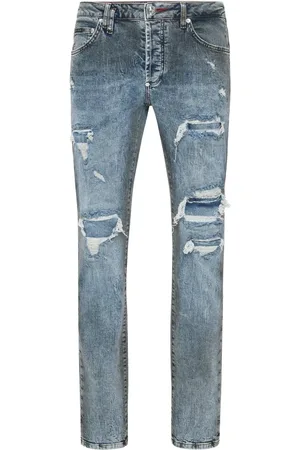 Philipp Plein Distressed-effect jeans