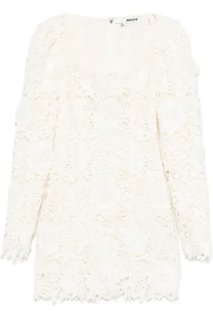 ROTATE 3D lace mini dress