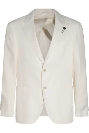 LARDINI Brooch-detail blazer