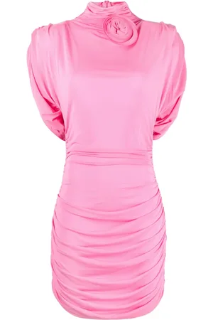 MAGDA BUTRYM Draped high-neck minidress
