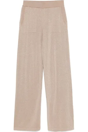 PESERICO SIGN Lamé-effect trousers