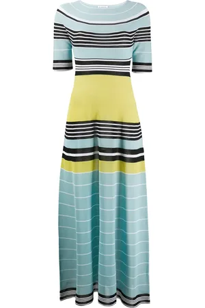 Lanvin Striped long knitted dress