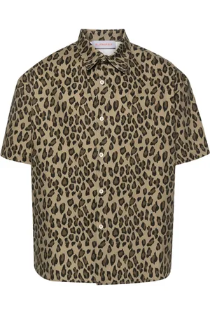 Bluemarble Leopard-print short-sleeve shirt