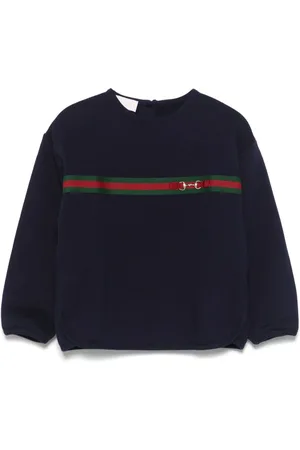 Gucci Web-detailed cotton sweatshirt
