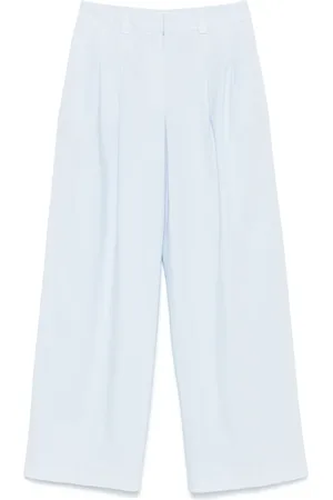 PESERICO SIGN Pleated straight-leg trousers