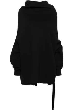Rick Owens Cowl-neck shroud sweatshirt