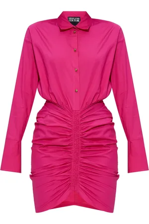 VERSACE Ruched shirtdress