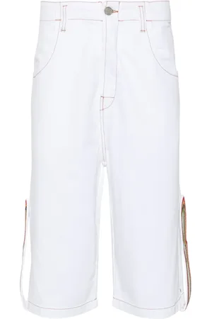 Bluemarble Crystal-embellished denim shorts