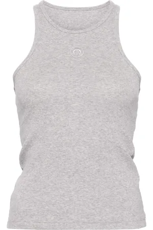 Marine Serre Organic cotton ribbed tank top