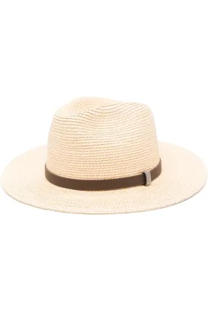 PESERICO SIGN Leather-strap fedora