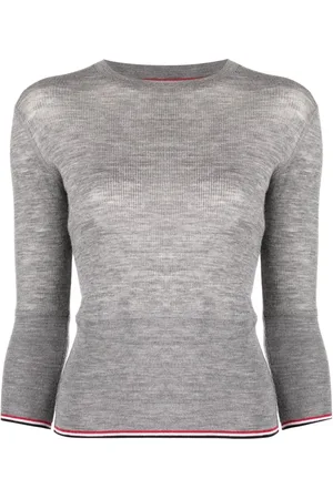 Thom Browne Stripe-trim knit jumper
