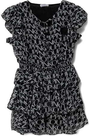 Pinko Logo-pattern dress