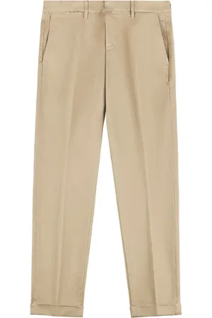 FAY Stretch-cotton cropped trousers