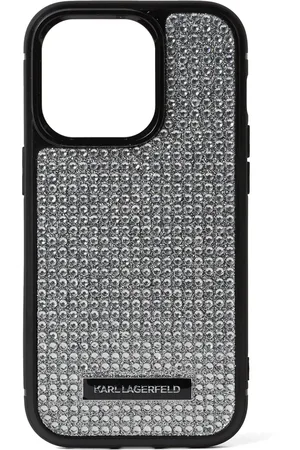 Karl Lagerfeld Rhinestone-embellished iPhone 16 Pro Max case