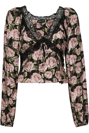 For Love And Lemons Floral-print blouse