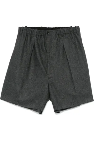 Random Identities Pleated bermuda shorts