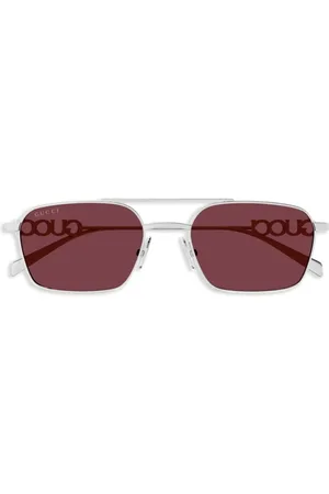 Gucci Logo-lettering sunglasses
