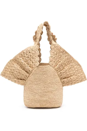 ZIMMERMANN Raffia bucket bag