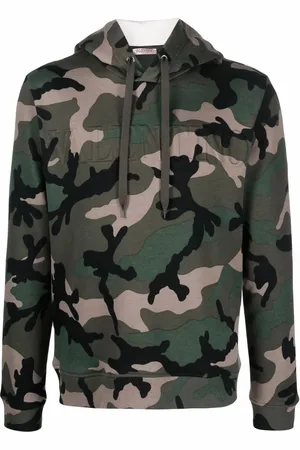 VALENTINO GARAVANI Camouflage-print logo hoodie