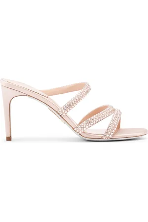 RENE CAOVILLA 80mm Lisa satin sandals
