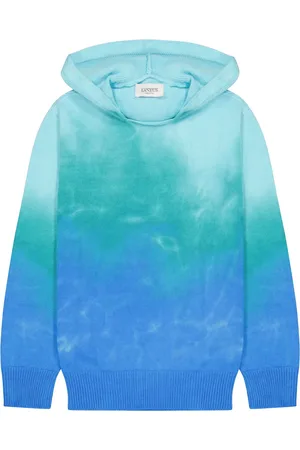 LANEUS Knitted tie-dye hoodie