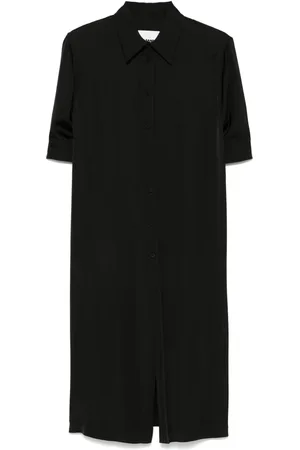 Jil Sander Satin midi shirt dress