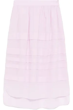 PESERICO SIGN Cotton midi skirt