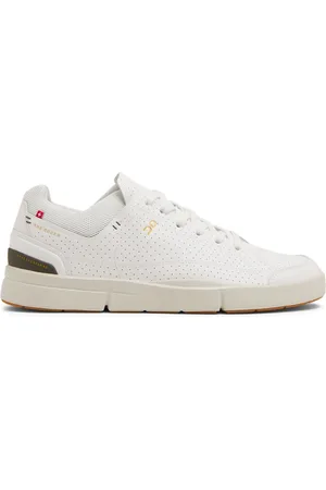 On Running Logo-print perforated low-top sneakers
