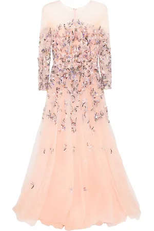 Saiid Kobeisy Bead-embellished tulle dress
