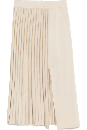 MRZ Plissé midi skirt