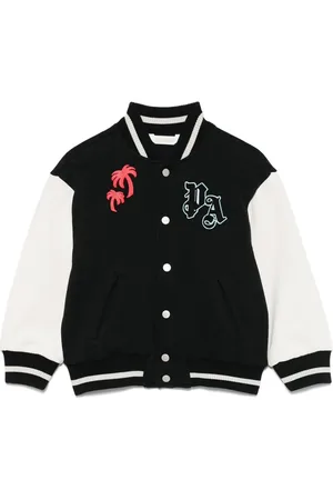 Palm Angels Logo-print varsity jacket