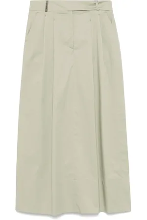PESERICO SIGN Poplin midi skirt