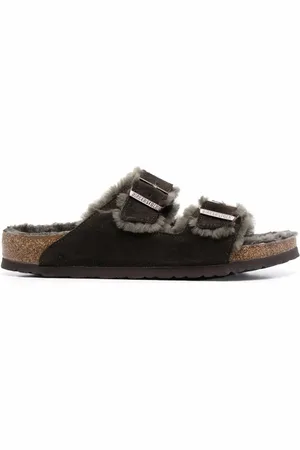 Birkenstock Arizona fur-lined sandals