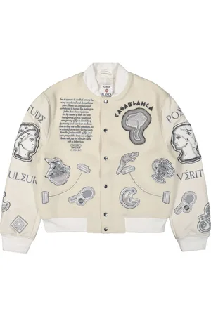 Casablanca Chenille patchwork bomber jacket