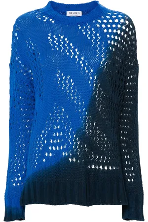 The Attico Colourblock open-knit jumper